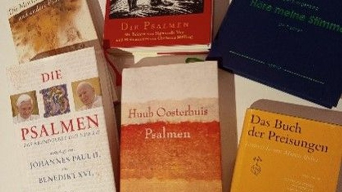 Verschiedene Bücher über Psalmen und religiöse Themen