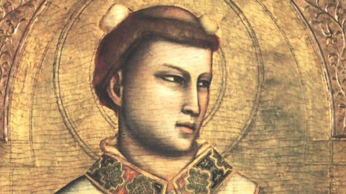 Billedet viser en portrætmaleri af en ung mand med kron.