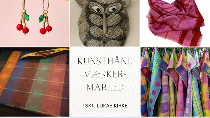 Kunsthåndværkermarked i Skt. Lukas Kirkes krypt