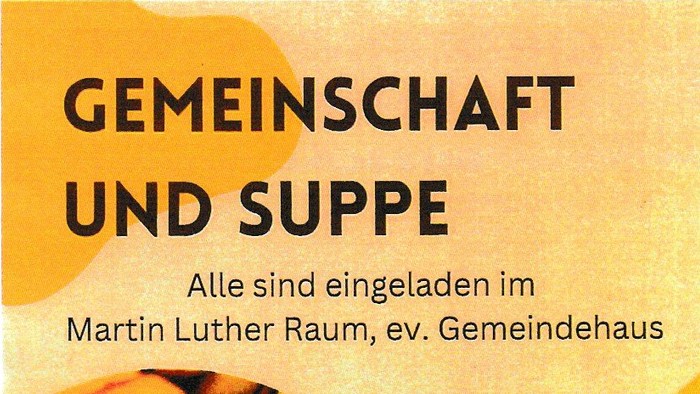 Poster für kulinarisches Event mit Martin Luther Raum