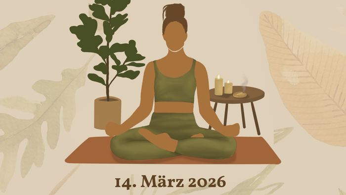 Plakatwerbung für einen entspannten „Oasentag“ – Meditations- und Freizeitevent am 14. März 2026 im Gemeindezentrum Milspe.