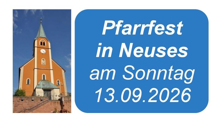 Pfarrfest in Neuses am 13.09.2026