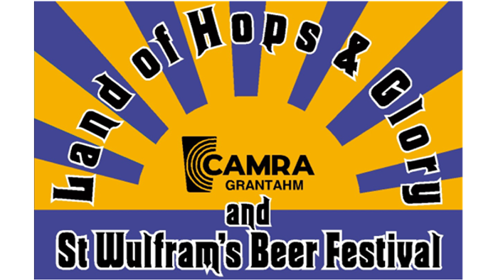 Promotional poster for Land of Hops & Glory and St. Wulfram's Beer Festival