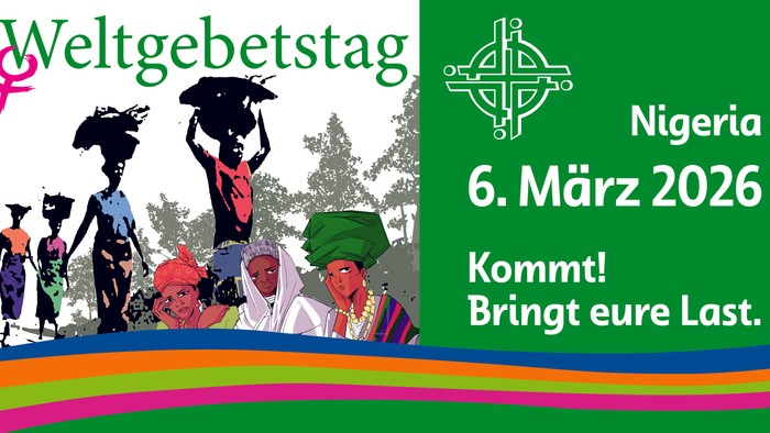 **Werbeplakat für die Weltgebetstags-Veranstaltung in Nigeria am 6. März 2026 zur Förderung der Teilnahme.**