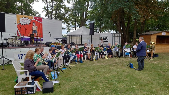 Bläser auf dem Heilbrunnfest 2024