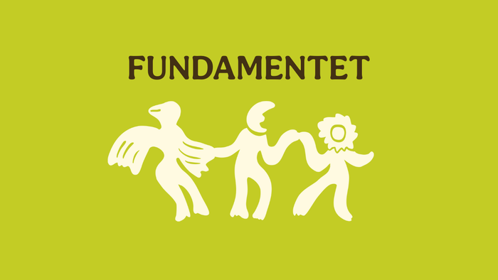 Billedet viser tre figurer i bevægelse med teksten 