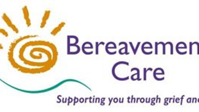 Bereavement Care logo with sun and supportive text