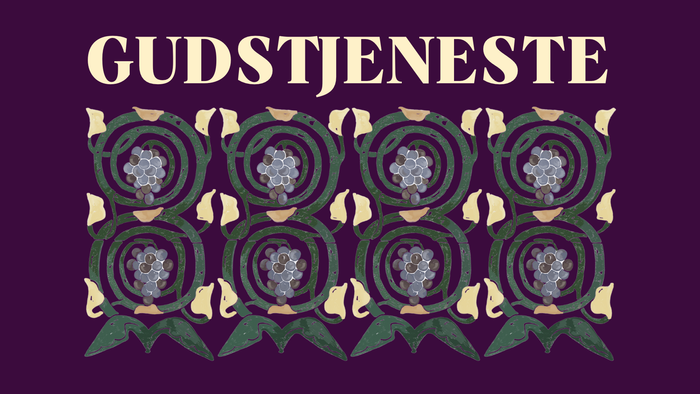 Indviklet lilla design med prægtige cirkulære mønstre mærket **