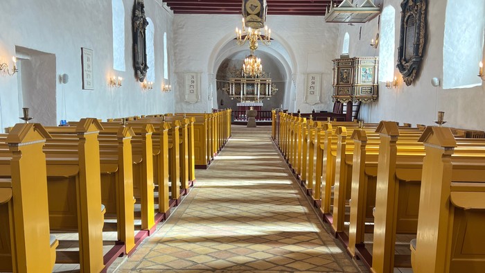 Kig mod øst Tårs kirke 