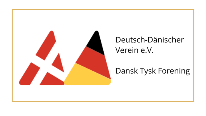 Logo for Deutsch-Dänischer Verein e.V./Dansk Tysk Forening, der repræsenterer en tysk-dansk kulturel forening med flag og symboler.