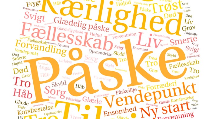 Billedet viser et ordskud med danske navne og ord.