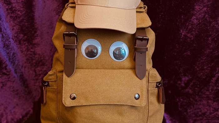 Bild von Rucky Rucksack, dem Begleiter (Maskottchen) für die Familienmessen in der Kibar St. Antonius Klosterhardt