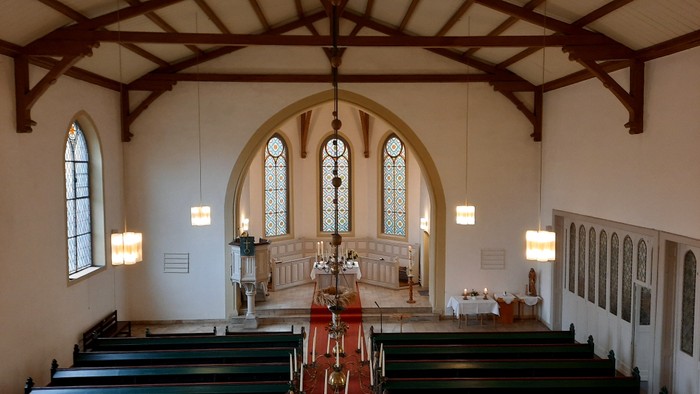 Kirche Innenraum von Empore