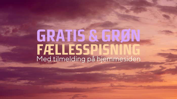 Gratis & Grøn Fælesspising - Med tilmelding på hjemmesiden