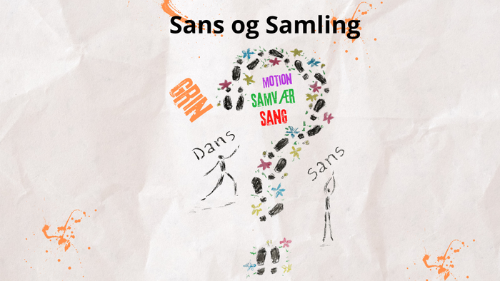 Billedet viser en kreativ og farverig tegnelse af en person med forskellige ord som 