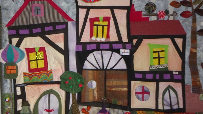 Wandbehang Patchwork von B. Loob, Klein-Eichen