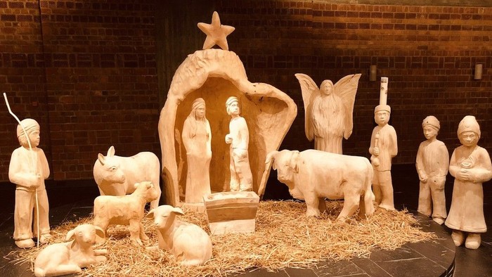 Krippenspiel aus Holz