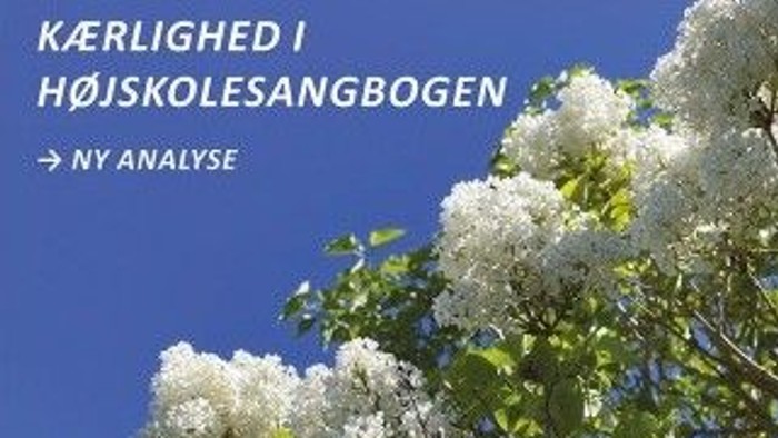 Et nærbillede af blomstrende hvide blomster med tekstoverlejring om en ny analyse med titlen *