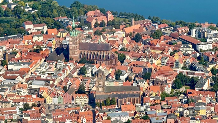 Stralsunder Altstadt von oben