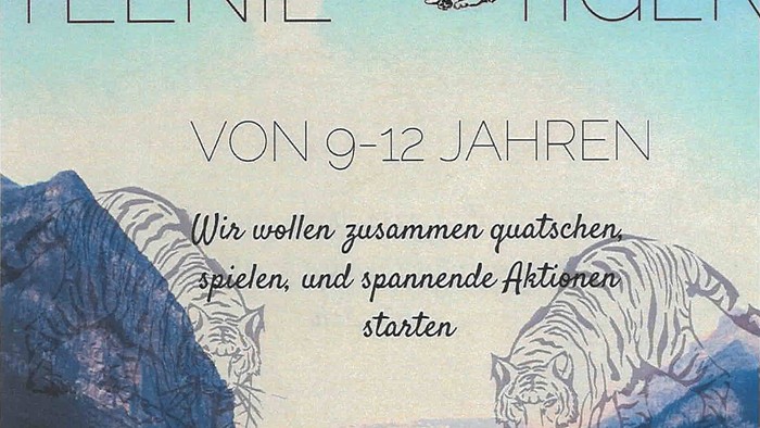 Buchcover mit Tigern und Bergen