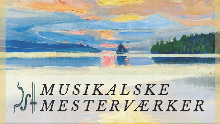 Albumomslag med et roligt solnedgang over vand med titlen 