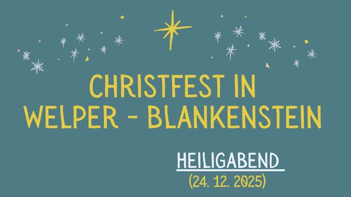 Christfest in Welper-Blankenstein Plakatentwurf