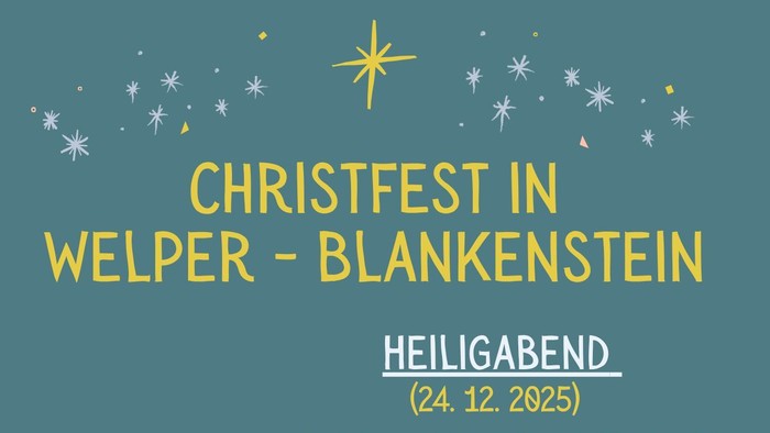 Christfest in Welper-Blankenstein Plakatentwurf