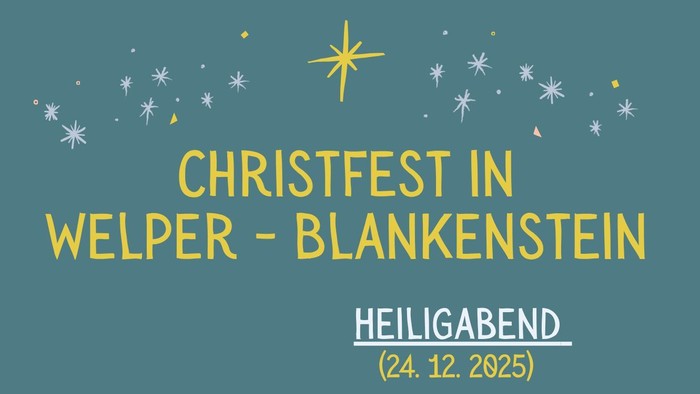 Christfest in Welper-Blankenstein Plakatentwurf