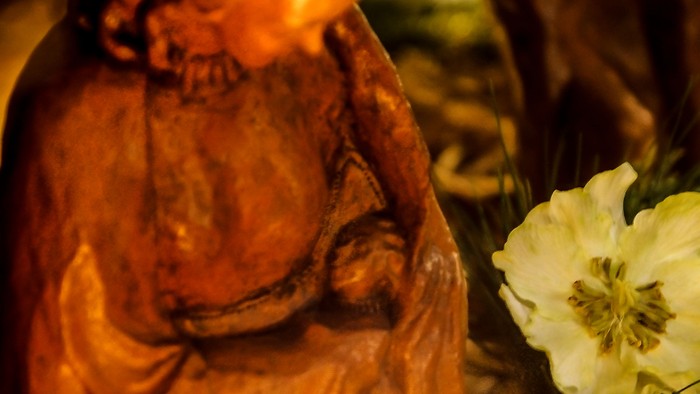 Krippe Auenkirche Maria mit Kind