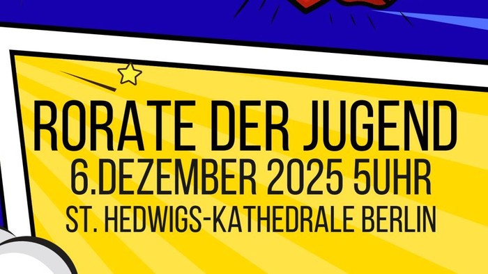 Bunte Schrift und Comicfiguren