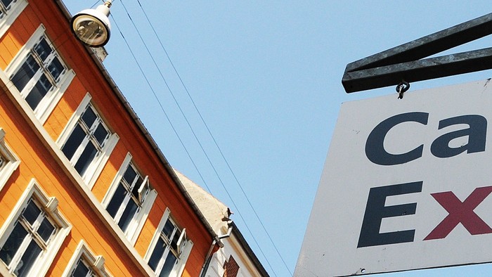 Et skilt med teksten 