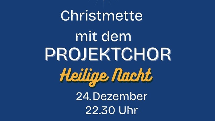 Weihnachtsgottesdienst mit Beamer, Heilige Nacht, 24. Dezember, 22:30 Uhr, mit Pastor Bueker-Mamy in der Martinskirche.
