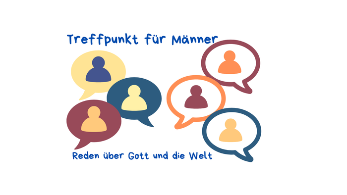 Verschiedene Sprechblasen mit Menschenfiguren und Text