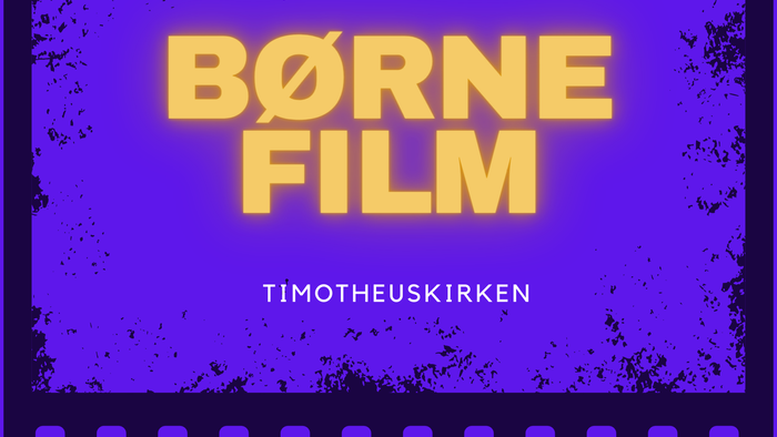 Invitation til Børnefilm med popcorn, sodavand og billet