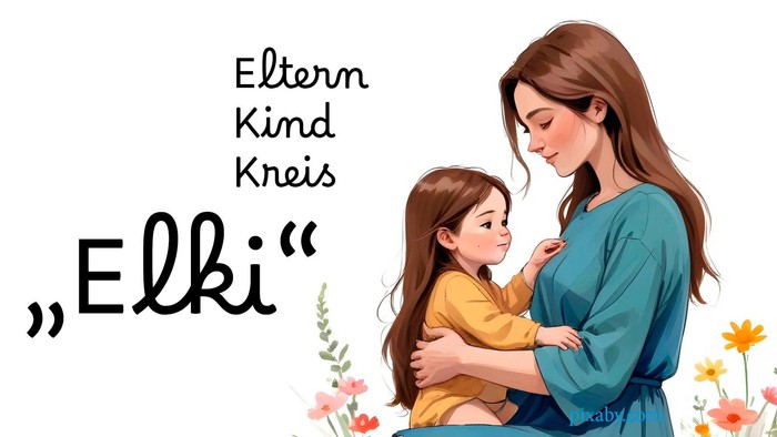 Ein Mutter tröstet ihr kleines Mädchen in einem Feld mit Blumen