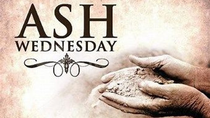 Hands holding ashes with 