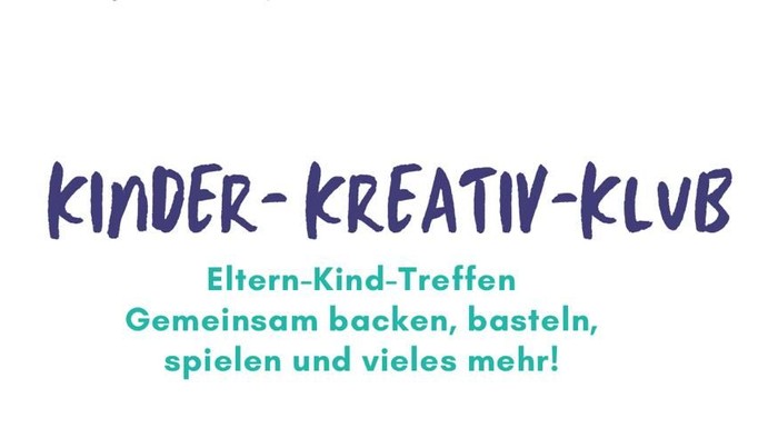 Flyer für Kinder-Kreativ-Club mit Treffen und Aktivitäten