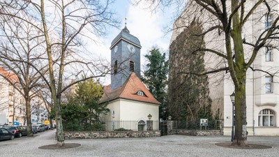 Blick von Richardplatz auf die Bethlehemskirche