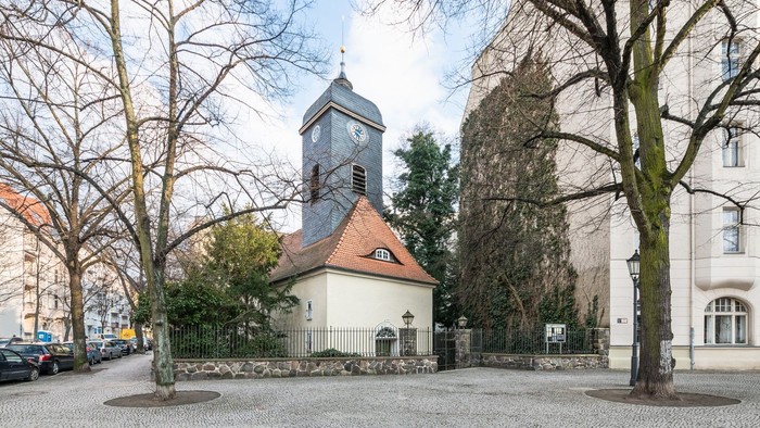 Blick von Richardplatz auf die Bethlehemskirche