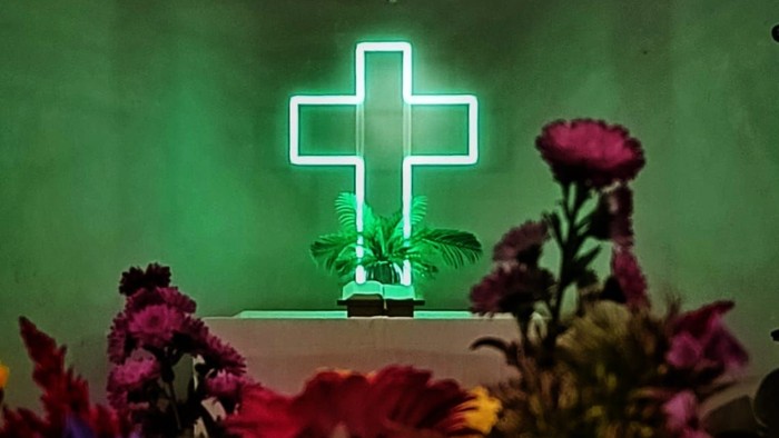 Gründes Leuchtkreuz
