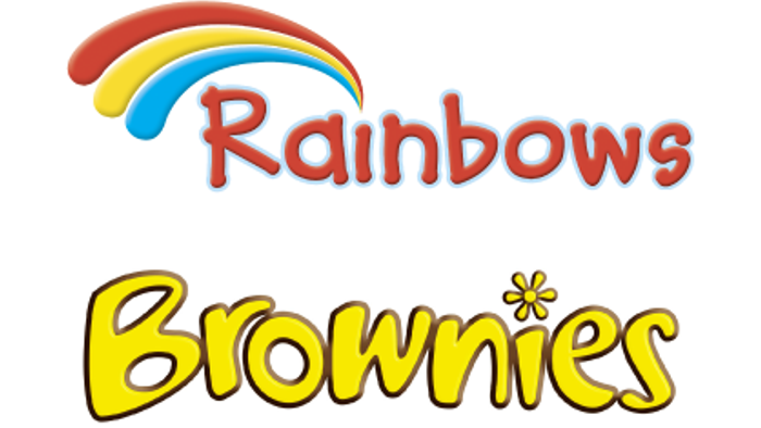 Colorful logo featuring rainbow and text 