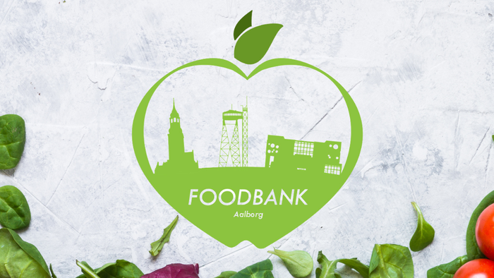 Billede af fødevarebank logo med frisk fødevarer