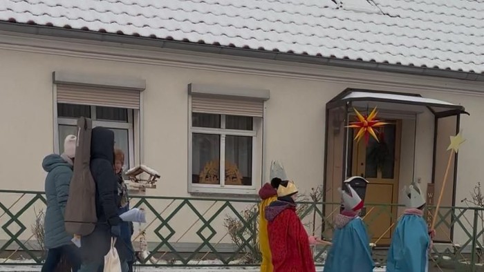 Sternsinger in Heinersdorf auf dem Weg 2025