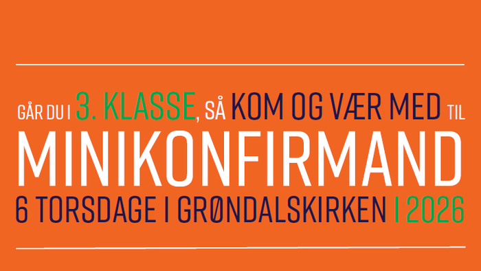 Orange og hvid plakat, der reklamerer for en begivenhed med titlen 