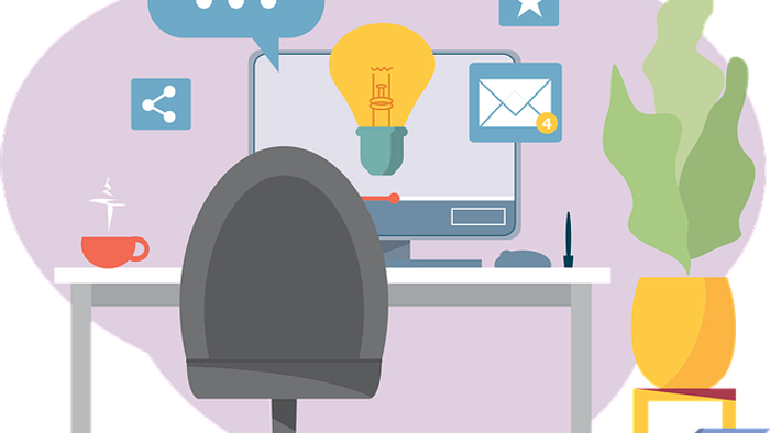 Einrichtung eines Büros 