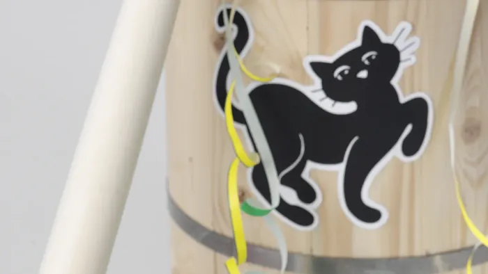 Fastelavn med kat på tønden