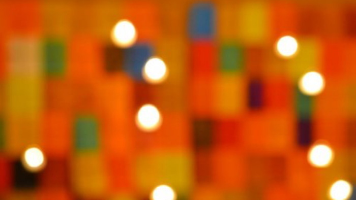 Unscharfes Bild von bunten Lichtern und Formen