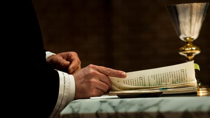 Illustration af gudstjeneste