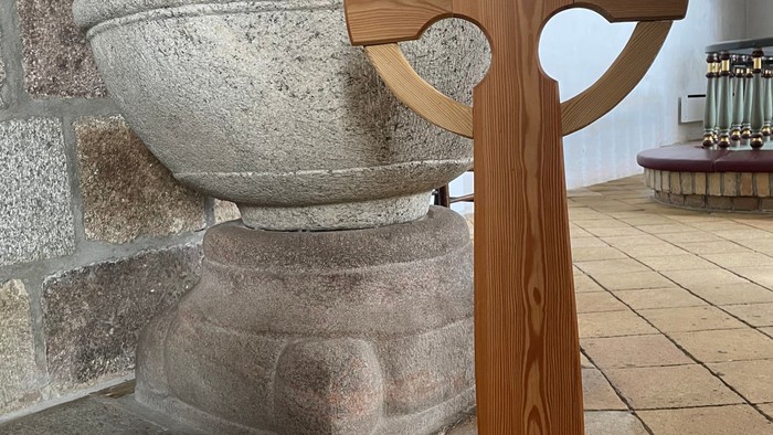 Keltisk kors i Durup kirke.