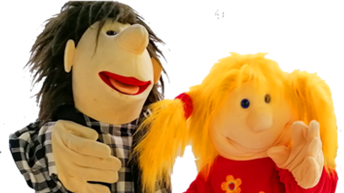 Handpuppen Charly und Hedwig
